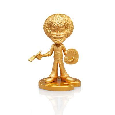 Bob Ross Happy Tree Collectible 6" Figure Statue by Toonies - Gold Variant Version Image 1