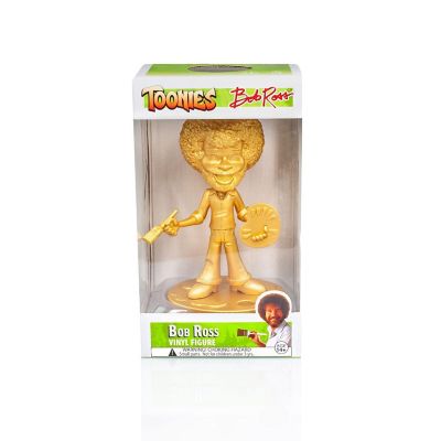 Bob Ross Happy Tree Collectible 6" Figure Statue by Toonies - Gold Variant Version Image 3