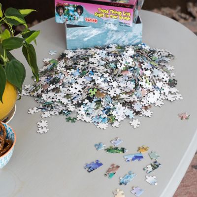 Bob Ross These Things Live Right In Your Brush 1000 Piece Jigsaw Puzzle Image 2
