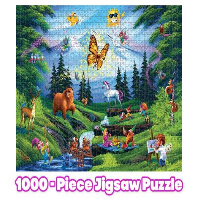 Bob Ross This Is Happy Place 1000 Piece Jigsaw Puzzle Image 2