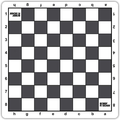 Bobby Fischer Gray Mousepad Tournament Chess Board, 20 in. Image 1