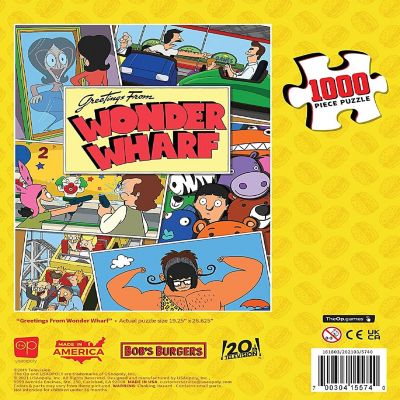 Bobs Burgers Greetings From Wonder Wharf 1000 Piece Jigsaw Puzzle Image 3