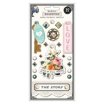 BoBunny Brighton Brads 20/Pkg Image 1