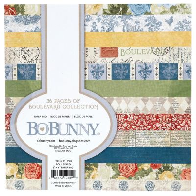 BoBunny Single-Sided Paper Pad 6"X6" 36/Pkg-Boulevard, 12 Designs/3 Each Image 1
