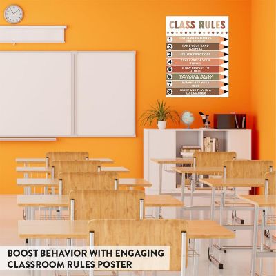 Boho 8 Classroom Rules 8.5x11in 1-Pack Image 2