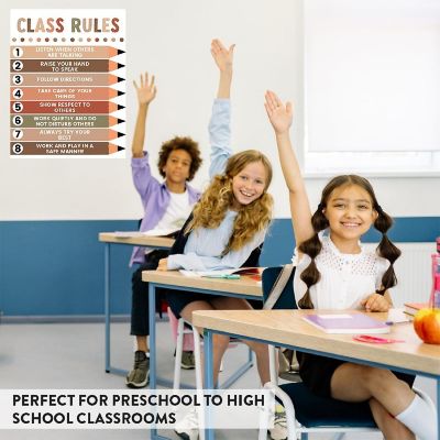 Boho 8 Classroom Rules 8.5x11in 1-Pack Image 3