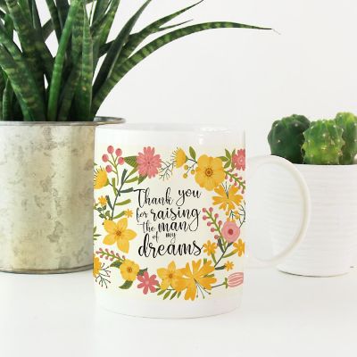 Boho Floral Thanks for Raising Him Mug Image 1