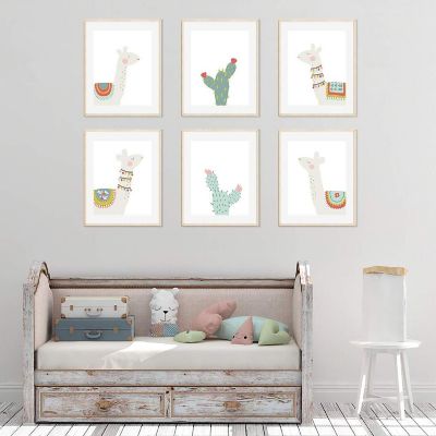 Boho Llama Cactus Graphic 6Pk 8.5x11in Image 2
