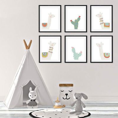 Boho Llama Cactus Graphic 6Pk 8.5x11in Image 3