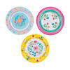 Boho Party Floral Paper Dinner Plates - 12 Ct. Image 1