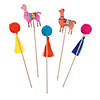 Boho Pom-Pom Picks - 12 Pc. Image 1