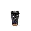 Bold Christmas Insulated Coffee Paper Cups with Lids - 12 Pc. Image 1
