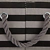 Bone Dry Polyester Pet Bin Stripe With Paw Patch Black Round Medium Image 3