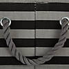 Bone Dry Polyester Pet Bin Stripe With Paw Patch Black Round Small Image 4