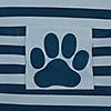 Bone Dry Polyester Pet Bin Stripe With Paw Patch Dark Navy Round Medium Image 4