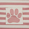Bone Dry Polyester Pet Bin Stripe With Paw Patch Rose Rectangle Large Image 3
