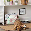 Bone Dry Polyester Pet Bin Stripe With Paw Patch Rose Rectangle Large Image 4