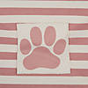Bone Dry Polyester Pet Bin Stripe With Paw Patch Rose Rectangle Medium Image 4