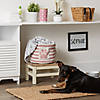 Bone Dry Polyester Pet Bin Stripe With Paw Patch Rose Round Small Image 3