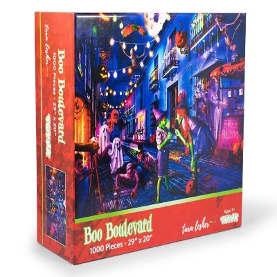 Boo Boulevard Halloween Puzzle By Tara Lesher  1000 Piece Jigsaw Puzzle Image 1