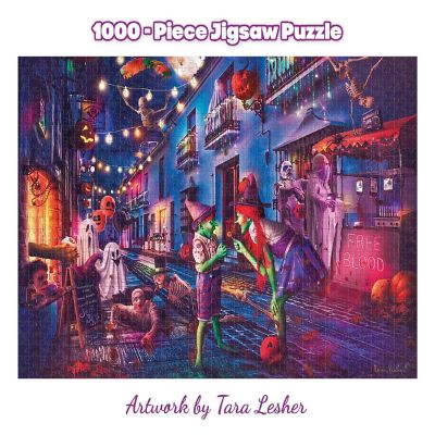 Boo Boulevard Halloween Puzzle By Tara Lesher  1000 Piece Jigsaw Puzzle Image 2