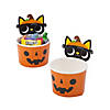 Boo Crew Cat-Shaped Disposable Paper Snack Cups - 12 Pc. Image 1