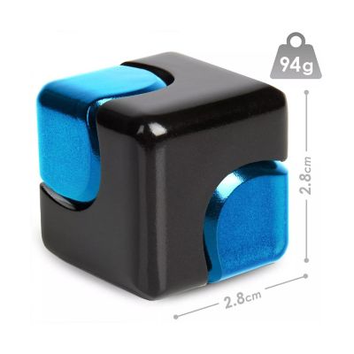 Bopster Fidget Spinner Cube  Black &amp; Blue Image 2