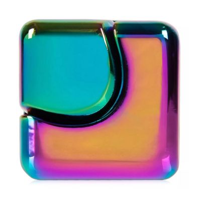 Bopster Fidget Spinner Cube  Multicolored Metallic Image 1