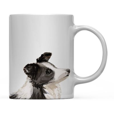 Border Collie Up Close Ceramic Mug Image 2