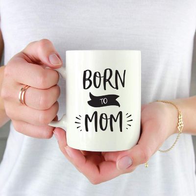 Born to Mom Ceramic Mug Image 1