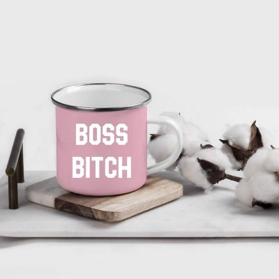 Boss Bitch Blush 11 oz Campfire Mug Image 1