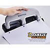 Bostitch EZ Squeeze 3-Hole Punch, 20 Sheets, Silver/Black Image 2
