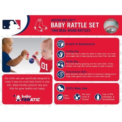 Boston Red Sox - Baby Rattles 2-Pack Image 3