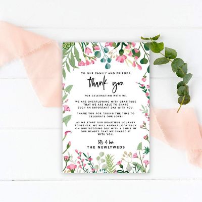 Botanical Leaves TY Card 4x6IN 56PC Image 2