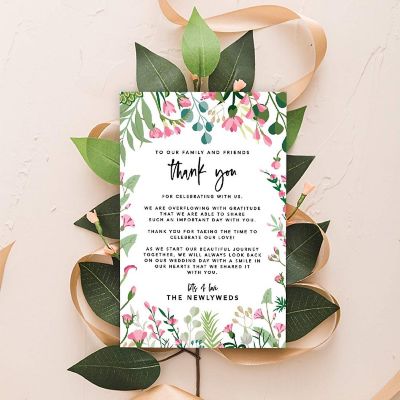 Botanical Leaves TY Card 4x6IN 56PC Image 3