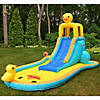 Bounceland Ducky Splash Water Slide with Pool, 16.2 ft L x 10 ft W x 8.6 ft H, UL Strong Blower Included, Splash Pool, Safe Climbing Wall, 7.38 ft Fun Slide, Rubber Ducky Water Spray, Safe Netting Image 1