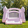 Bounceland Party Castle DayDreamer Cotton Candy Bounce House, 16.4 ft L x 13.1 ft W x 9.3 ft H, Basketball Hoop, UL Blower included, Trendy Pastel Color, Fun Slide & Bounce Area, Castle Theme for Kids Image 2