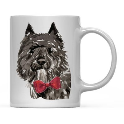Bouvier Flandres Red Bow Ceramic Mug Image 2