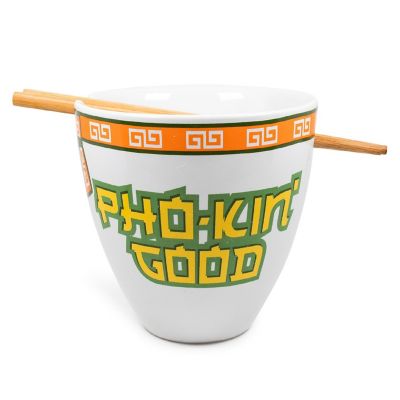 Bowl Bop Pho-Kin Good Japanese Dinnerware Set  16-Ounce Ramen Bowl, Chopsticks Image 1