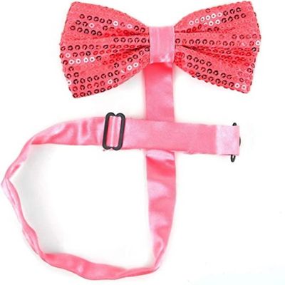 Boxed Gifts Hotpink 2.5 Men's  Sparkle Bow Ties Image 2
