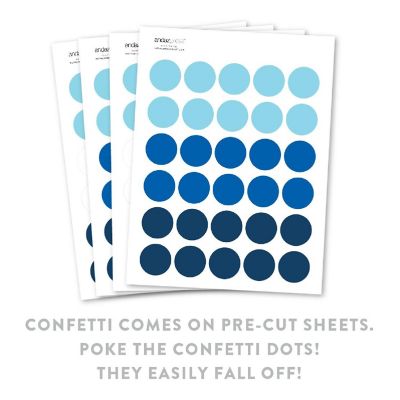 Boy Blue Graduation Confetti, 180-Pack Image 1