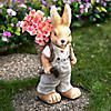 Boy Rabbit Outdoor Easter Garden Planter - 19.25" Image 1