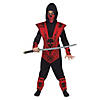 Boy&#8217;s Red Ninja Halloween Costume - Medium Image 1