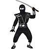 Boy&amp;#8217;s Silver Mirror Ninja Halloween Costume Image 1