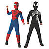 Boy's 2 in 1 Reversible Muscle Chest Spider-Man Costume Image 1