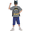 Boy's Batman Shirt Mask Cape Costume - Large Image 1