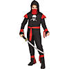 Boy's Black Skull Ninja Costume Image 1