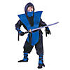 Boy's Blue Ninja Costume - Large Image 1