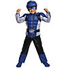 Boy's Blue Power Ranger Beast Morphers Muscle Costume Image 1