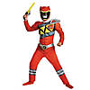 Boy's Classic Muscle Chest Mighty Morphin Power Rangers&#8482; Red Ranger Dino Costume Image 1